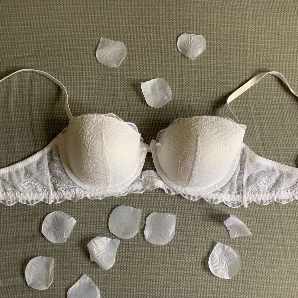 White Push Up Bra